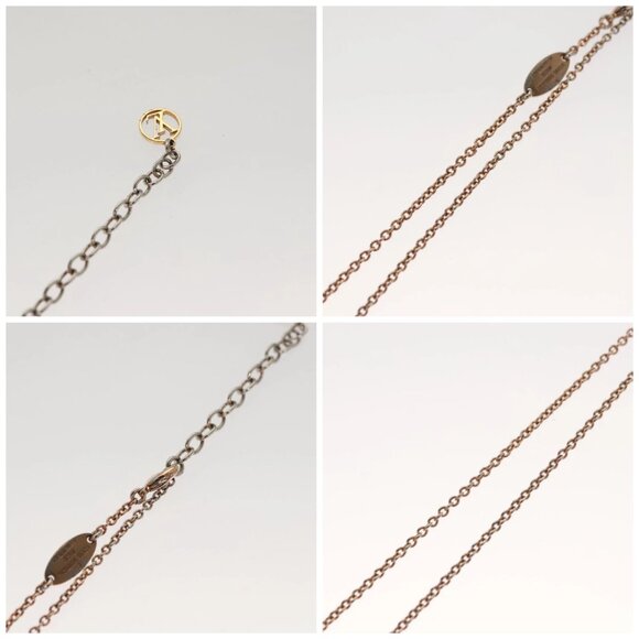 LOUIS VUITTON Collier LV Necklace metal Pink gold - Picture 16 of 16
